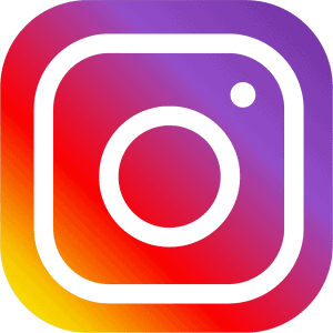 An instagram icon with a colorful background.