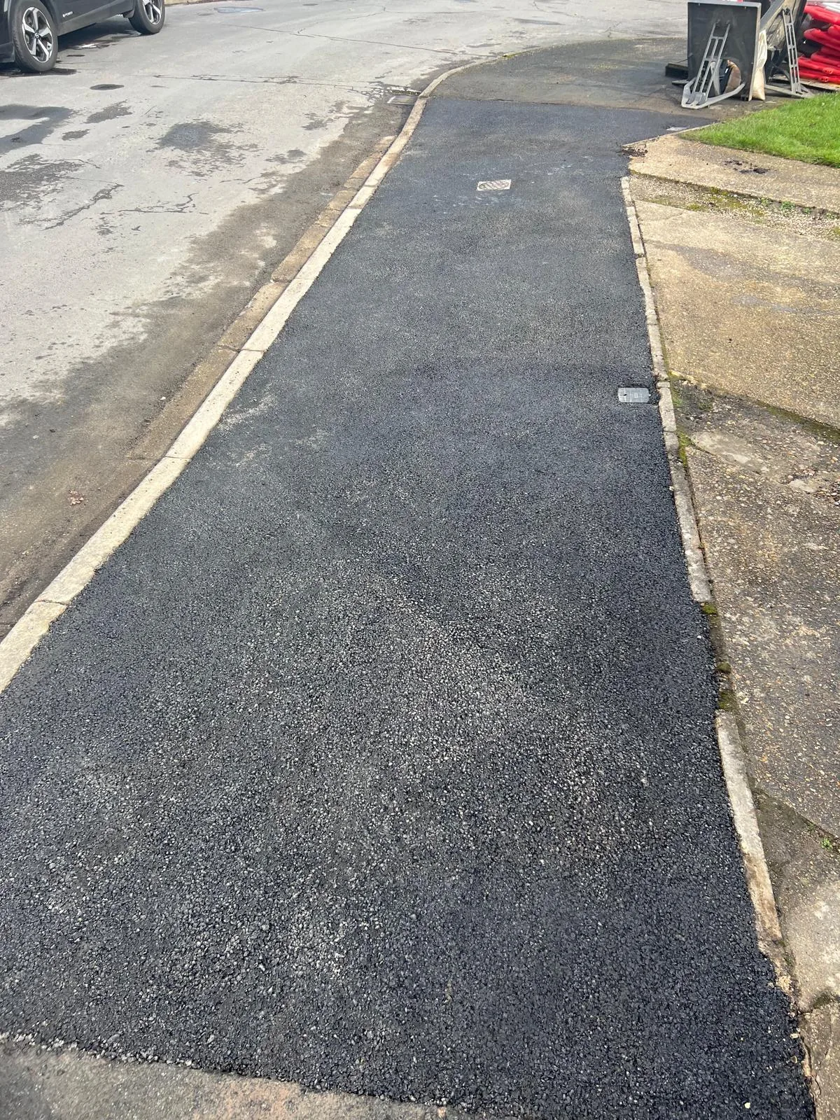 Finished asphalt repair and reinstatement completed by A Jones Contractors in Surrey